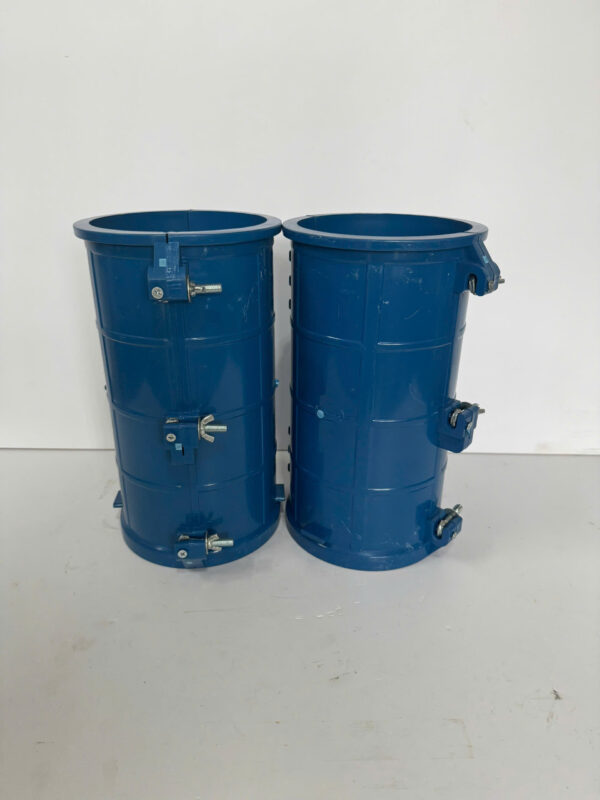 KHUÔN NHỰA TRÒN BỔ ĐÔI 2 NỬA 150x300 mm